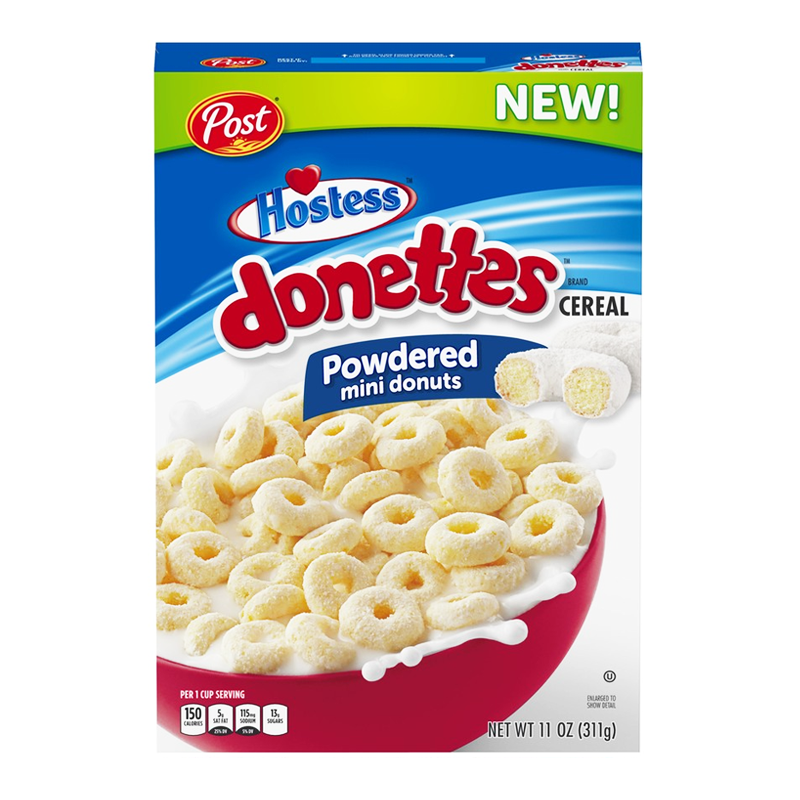Post Hostess Donettes Powdered Mini Donuts Cereal - 11oz (311g)