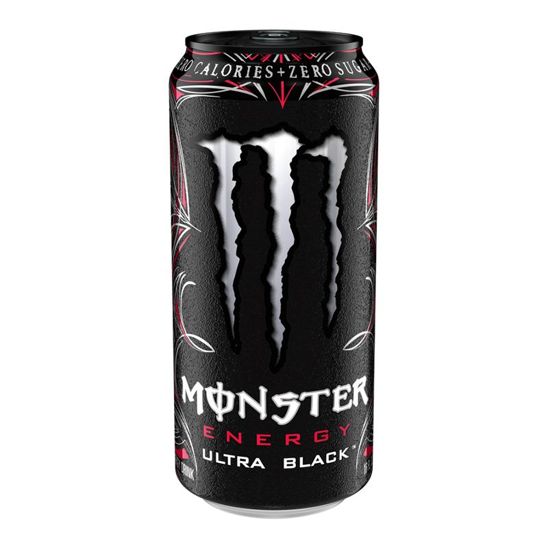 Monster Ultra Black Zero Cherry 16oz (473ml) Can