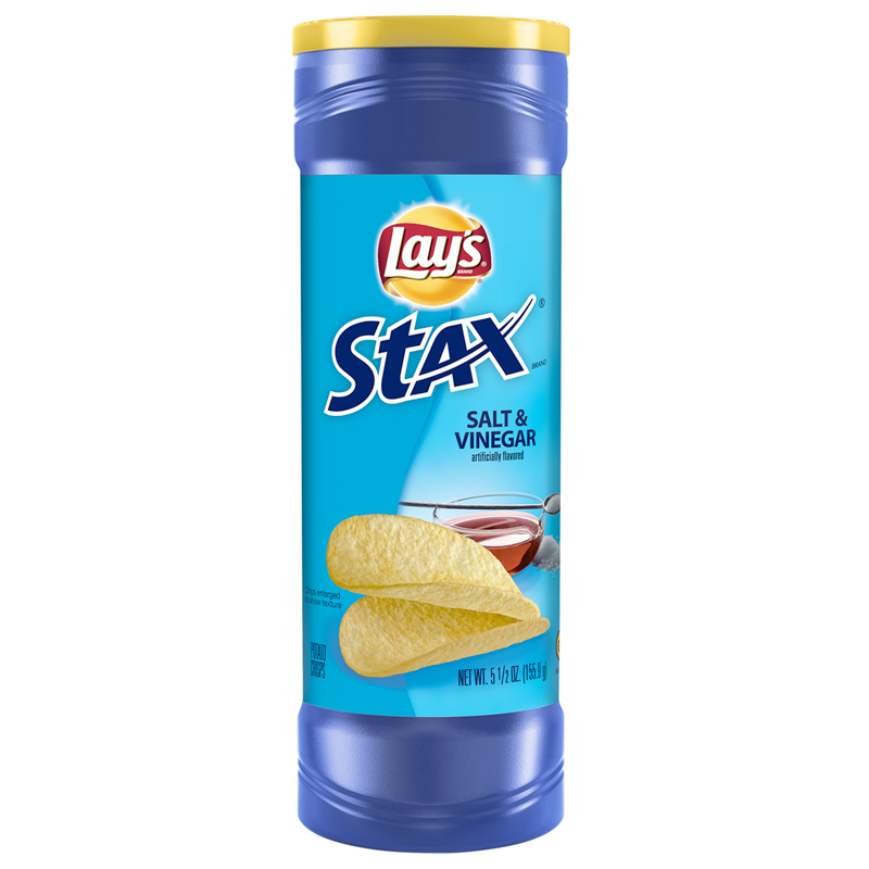 Lay's Stax Salt & Vinegar 5.5oz (156g)