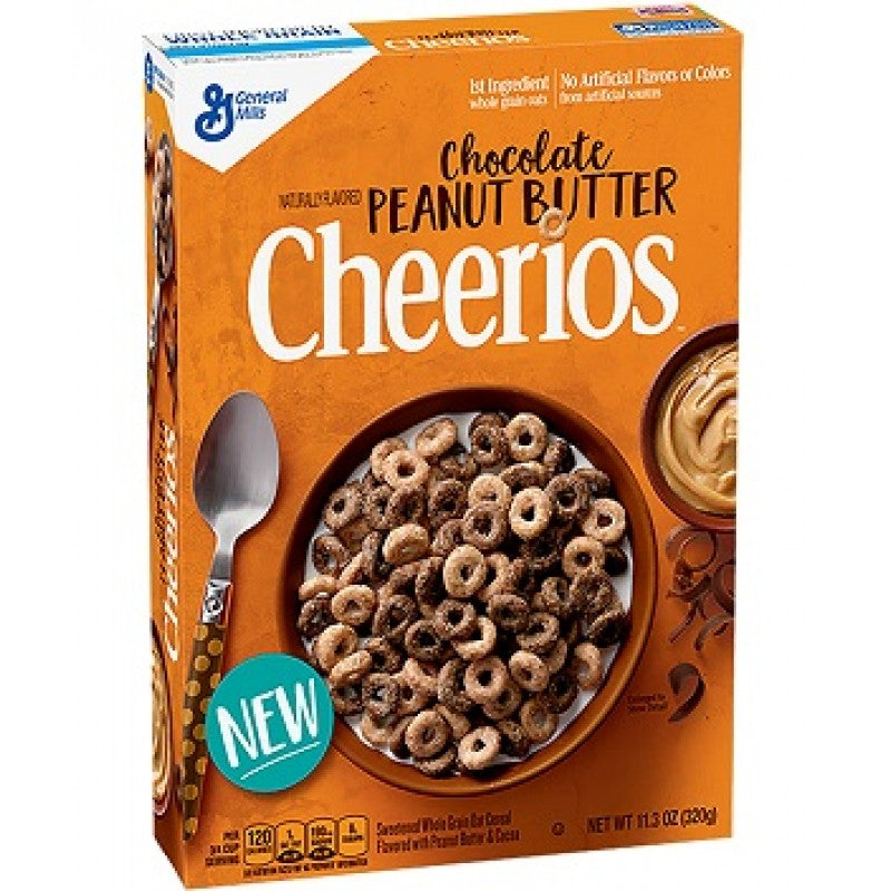 Cheerios Chocolate Peanut Butter cereal 11.3oz - Jan 2020 date