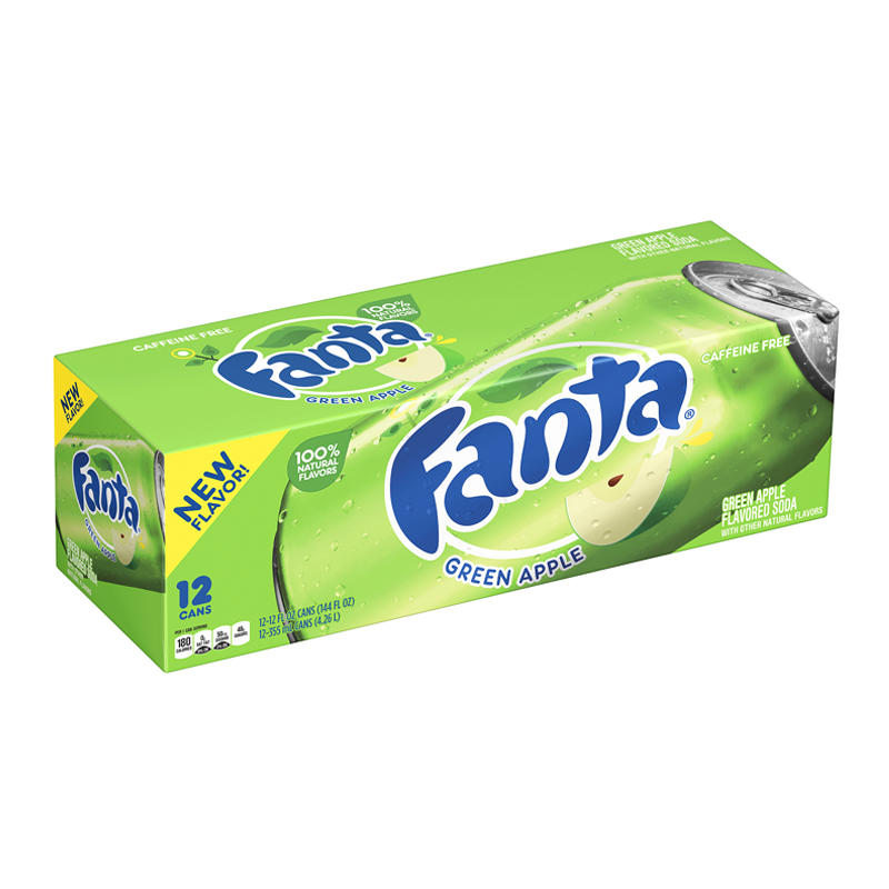 Fanta Green Apple 12 cans -  355ml