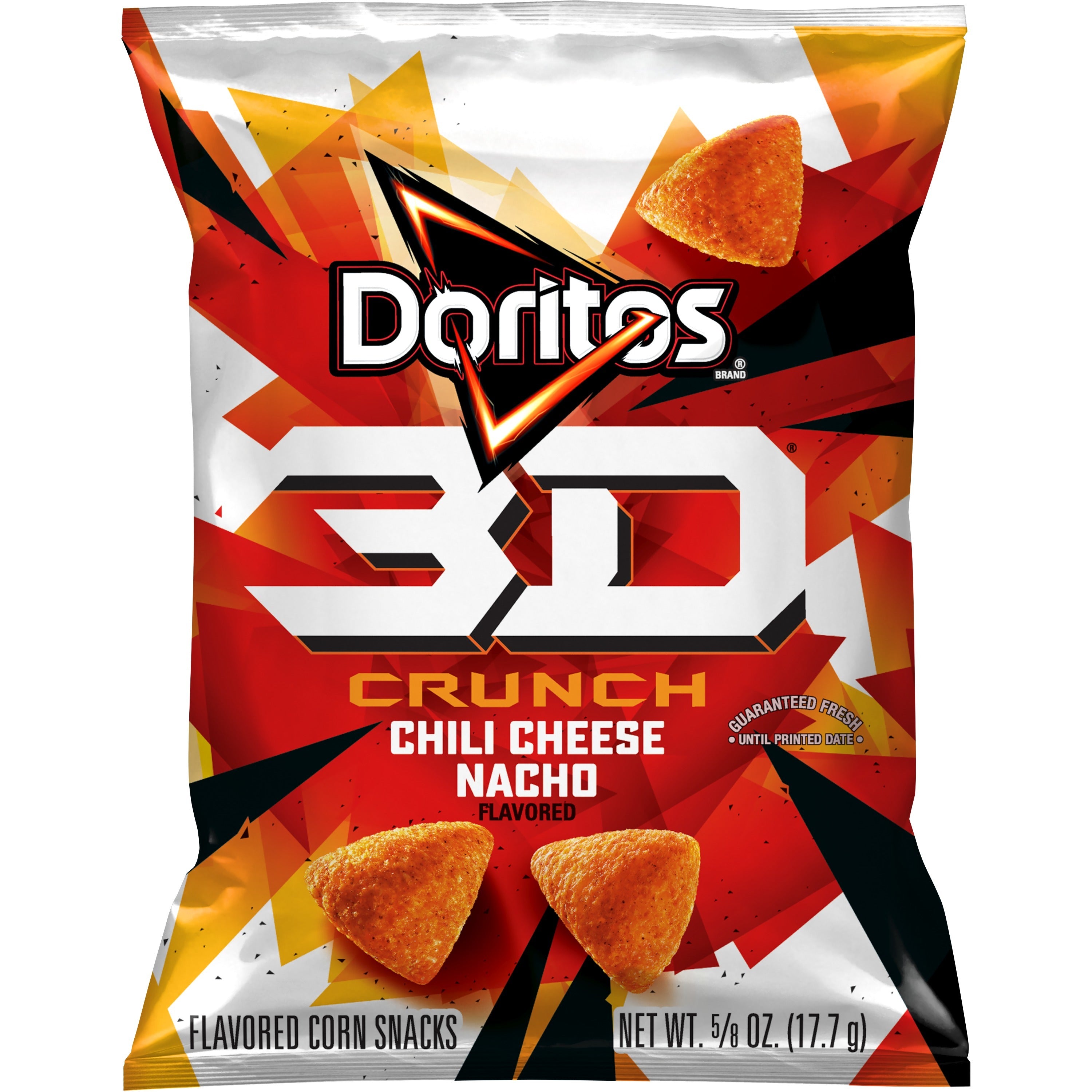 Doritos 3D Crunch Chili Cheese Nacho Flavored Corn Snacks 17.7g
