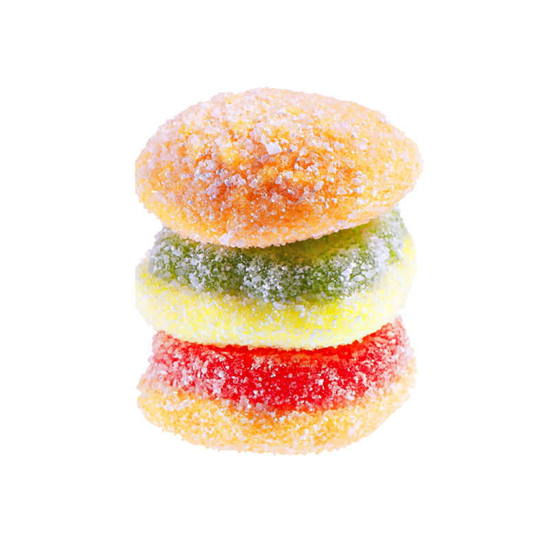 E.Frutti Gummi Candy Sour Mini Burger 0.32oz (9g)