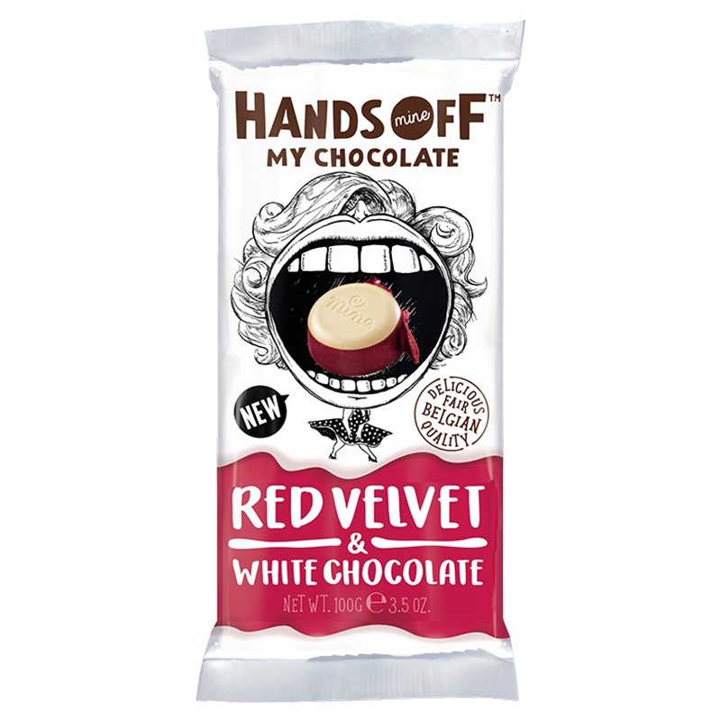 Hands Off My Chocolate - Red Velvet & White Chocolate - 3.5oz (100g)