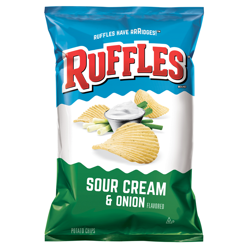 Ruffles Potato Chips Sour Cream & Onion 6.5oz (184.2g)