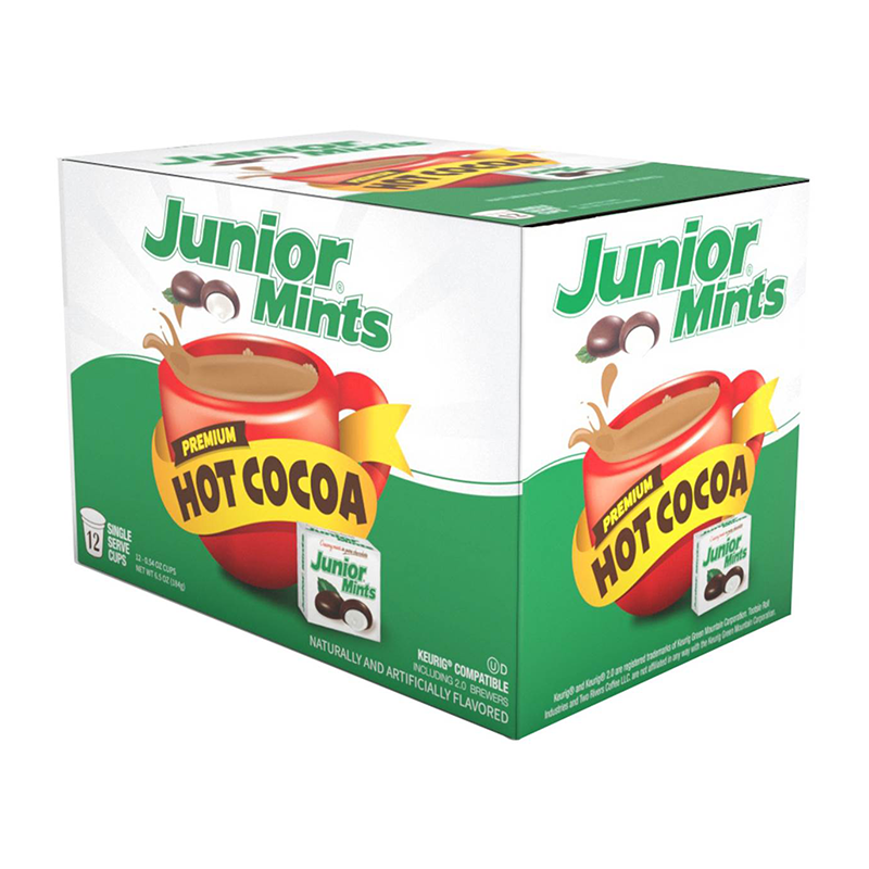 Junior Mints Flavoured Hot Cocoa - Keurig K-Cup Compatible - 12-Pack