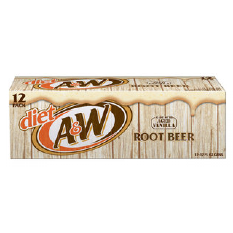 A&W Diet Root Beer 12-Can Fridge Pack