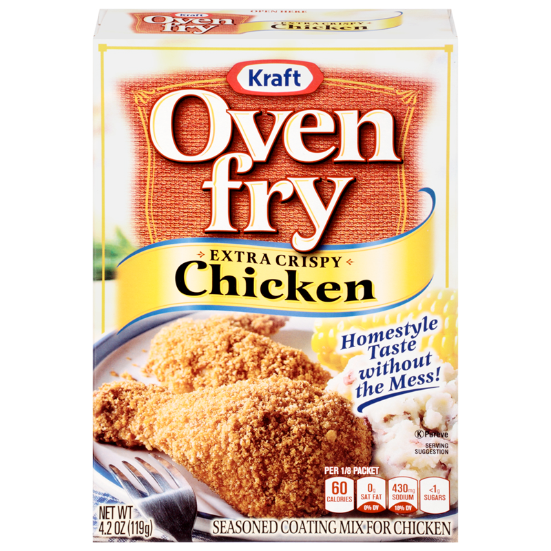 Kraft Oven Fry Extra Crispy Chicken Seasoned Coating Mix 4.2oz (119g)