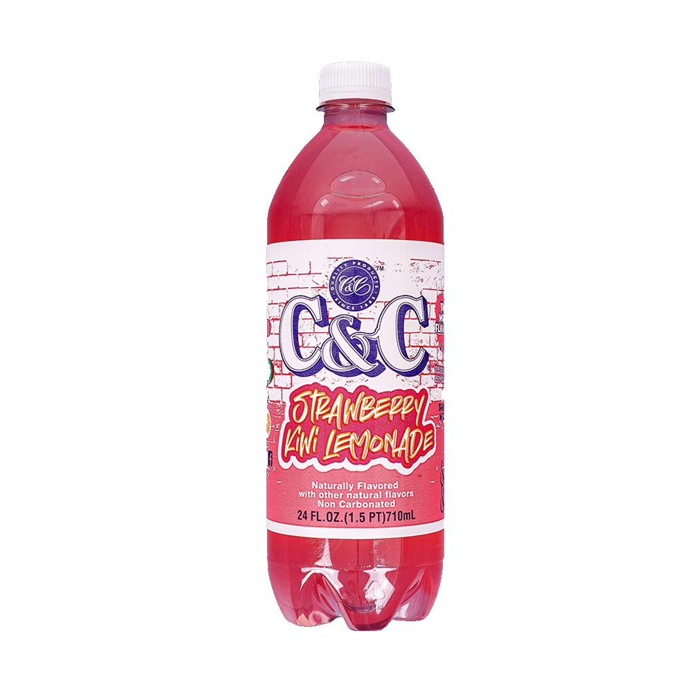 C&C Strawberry Kiwi Lemonade Bottle 710ml