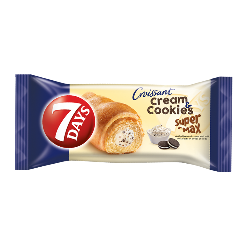 7 Days Cream & Cookies Vanilla & Cocoa Soft Filled Croissant - 110g