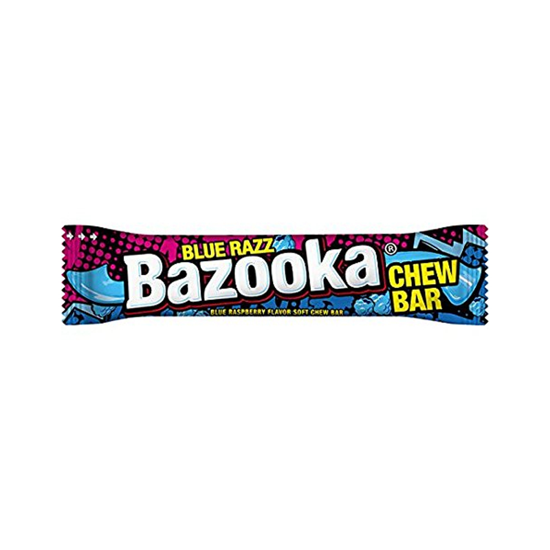 Bazooka Chew Bar Blue Razz