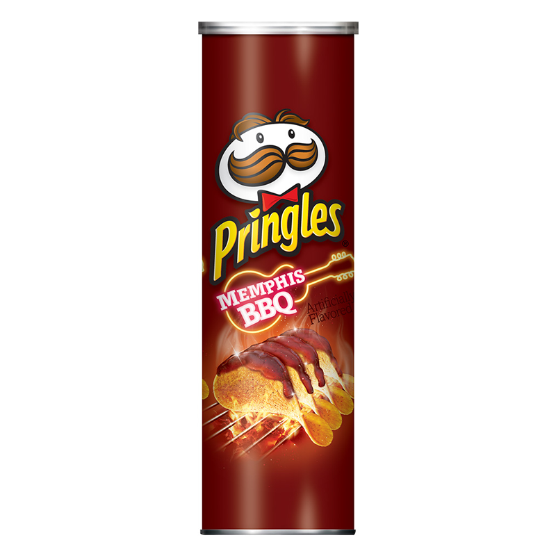 Pringles Memphis BBQ 5.5oz (158g) - Slightly damaged tube