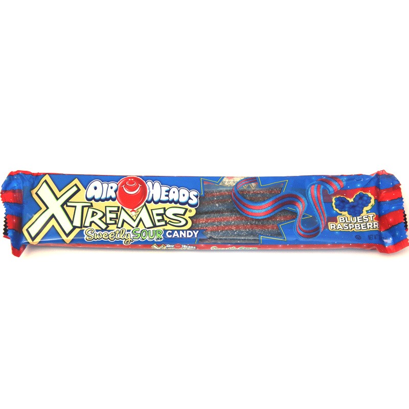 Airheads Xtremes Sweetly Sour Belts Blue Raspberry 56g