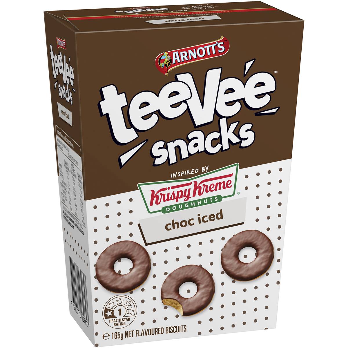 Arnott’s Krispy Kreme teeVee Snacks Choc Iced AUS 165g - Best before 29th March 2022