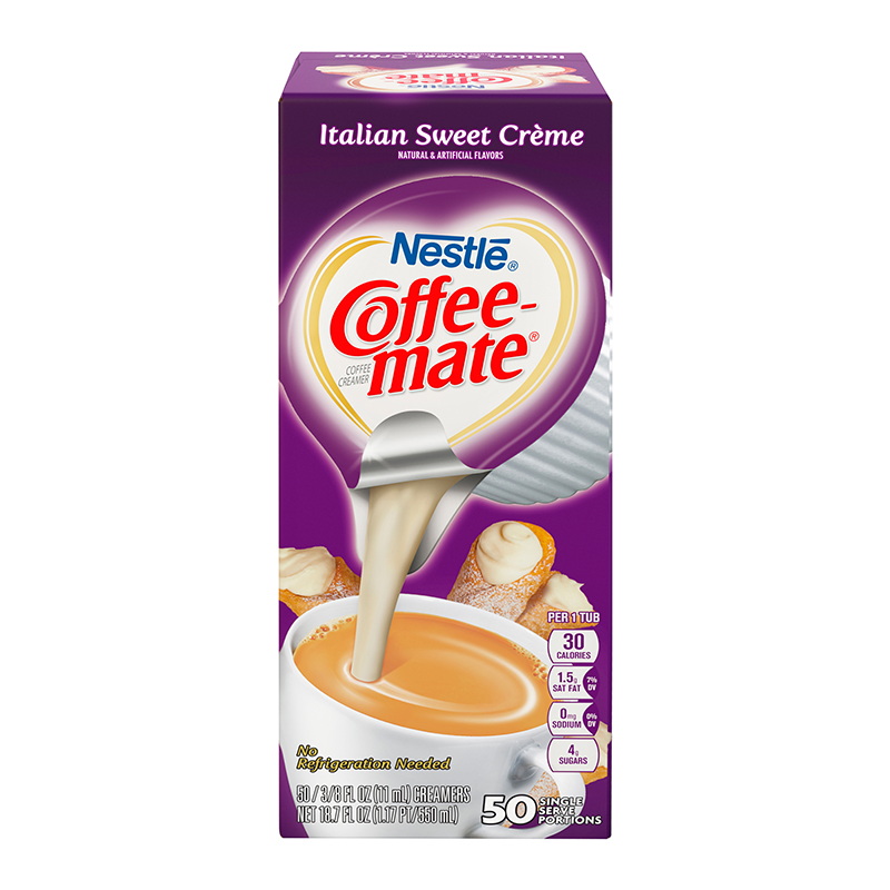 Coffee-Mate - Italian Sweet Cream - Liquid Creamer Singles -Single pod