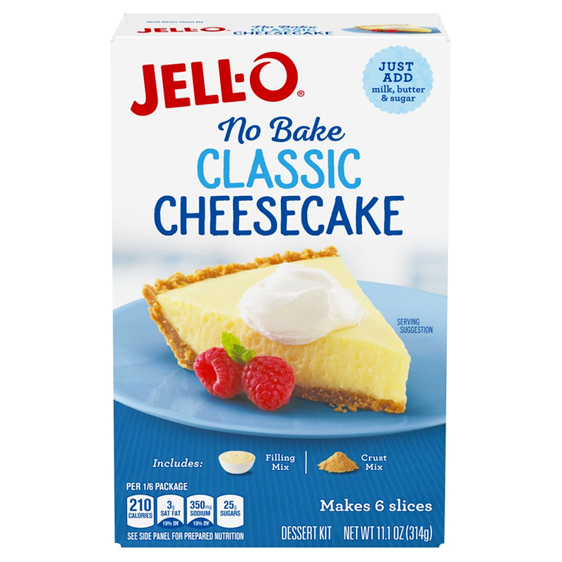 Jell-O No Bake Classic Cheesecake Dessert Mix - 11.1oz (314g)