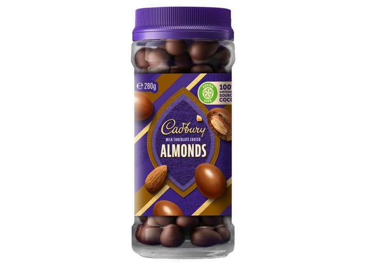Cadbury Milk Chocolate Coated Almonds (280g) (Australia)