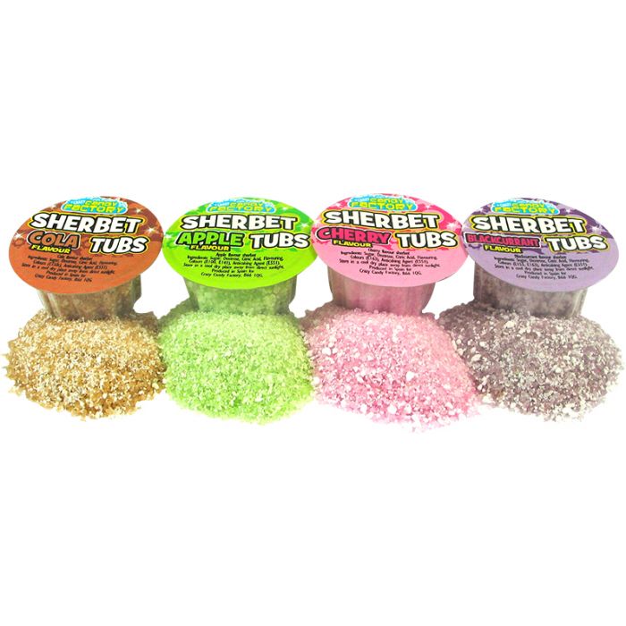 CRAZY CANDY FACTORY SHERBET TUBS