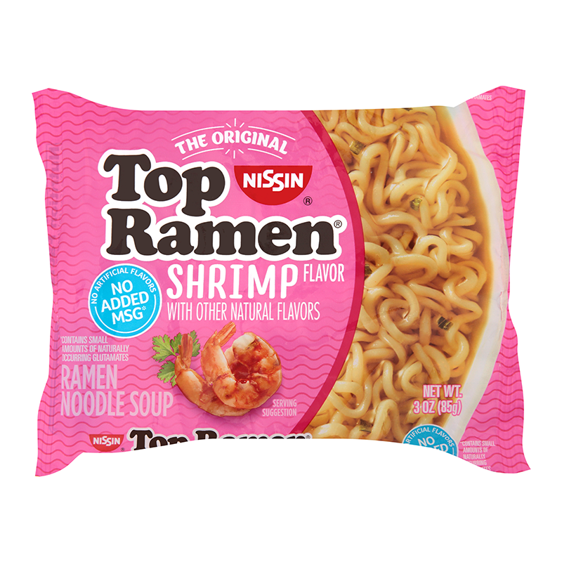 Nissin Top Ramen Shrimp - 3oz (85g)