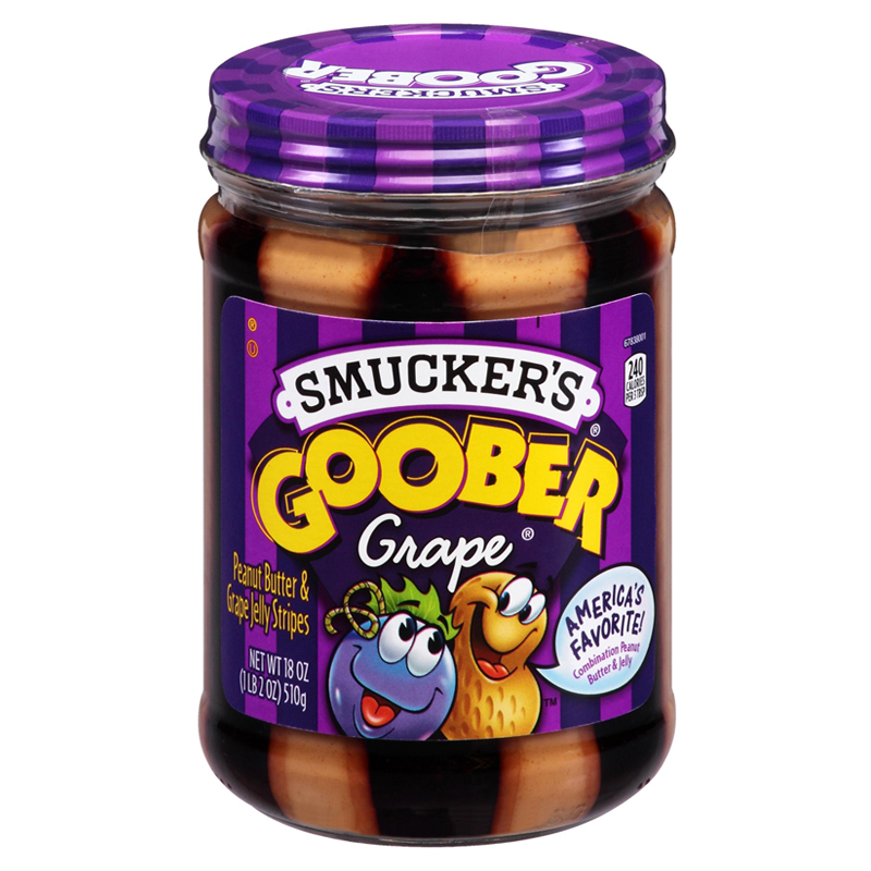 Smuckers Goober Grape Peanut Butter Jelly Stripes 18oz (510g)