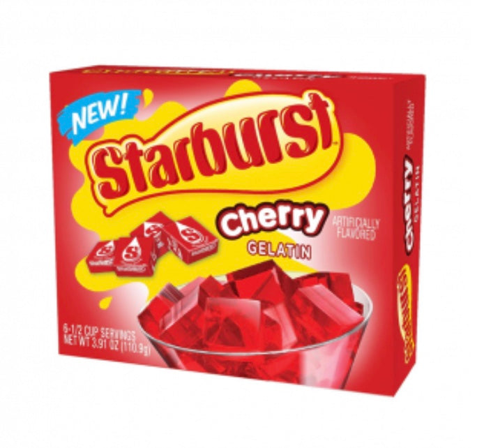 Starburst Cherry Gelatin 3.91oz (110.9g) - Baking