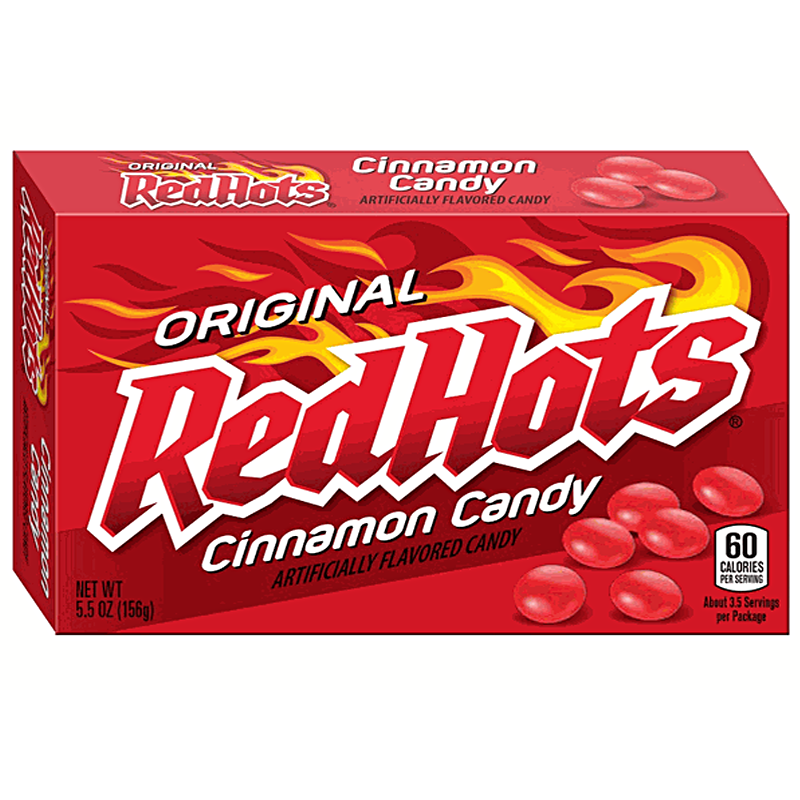 Red Hots Original Cinnamon Candy - Theatre Box - 5.5oz (156g)