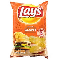 Lays Chips Cheeseburger Giant 120g