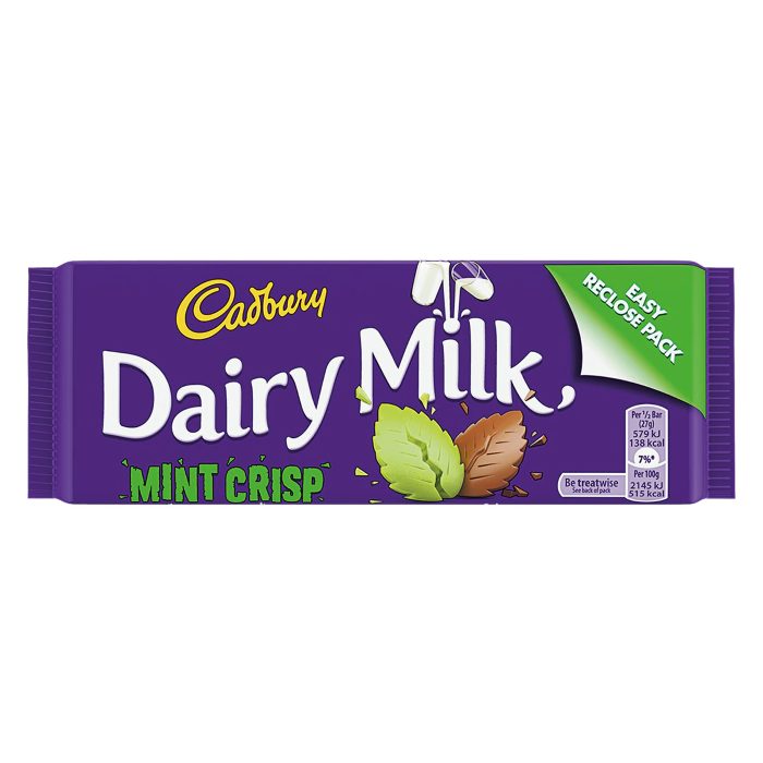 Dairy Milk Irish Mint Crisp- 54g - New