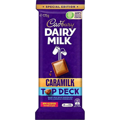 Cadbury Caramilk Top Deck Chocolate Bar (175g) -  (Australia)