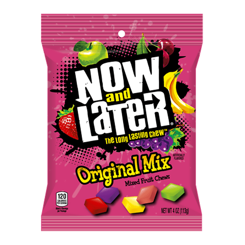 Now & Later Original Mix Fruit Chews - 4oz - New (113g)