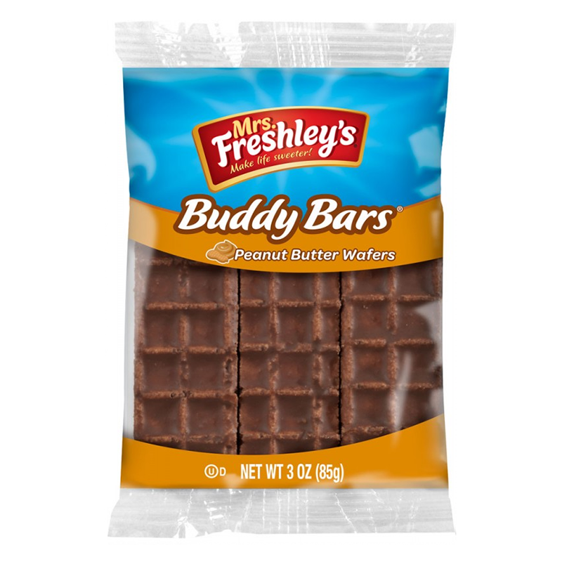 Mrs Freshley's Buddy Bar Peanut Butter Wafers Triple Pack 3oz (85g)