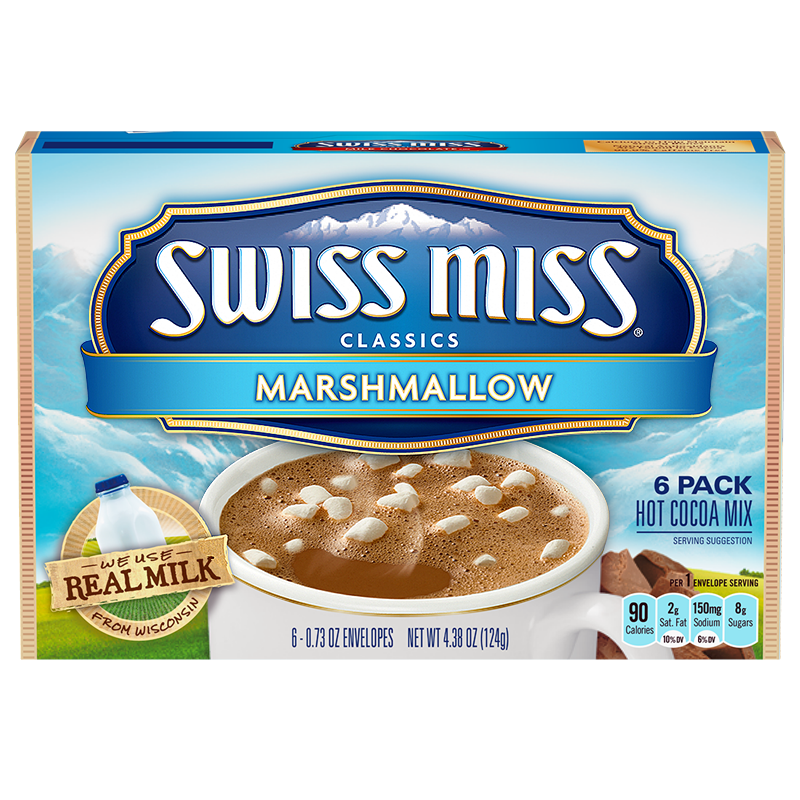 Swiss Miss Marshmallow Hot Cocoa Mix - 6 Pack - 4.38oz (124g)