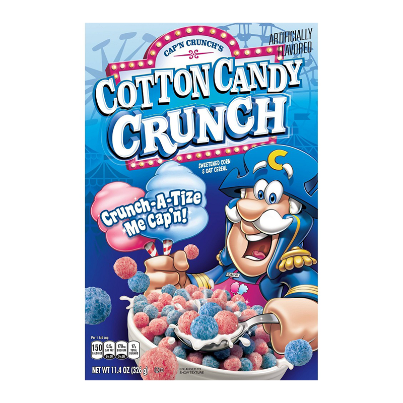 Quaker Cap'n Crunch's Cotton Candy Crunch Cereal - 11.4oz (326g)