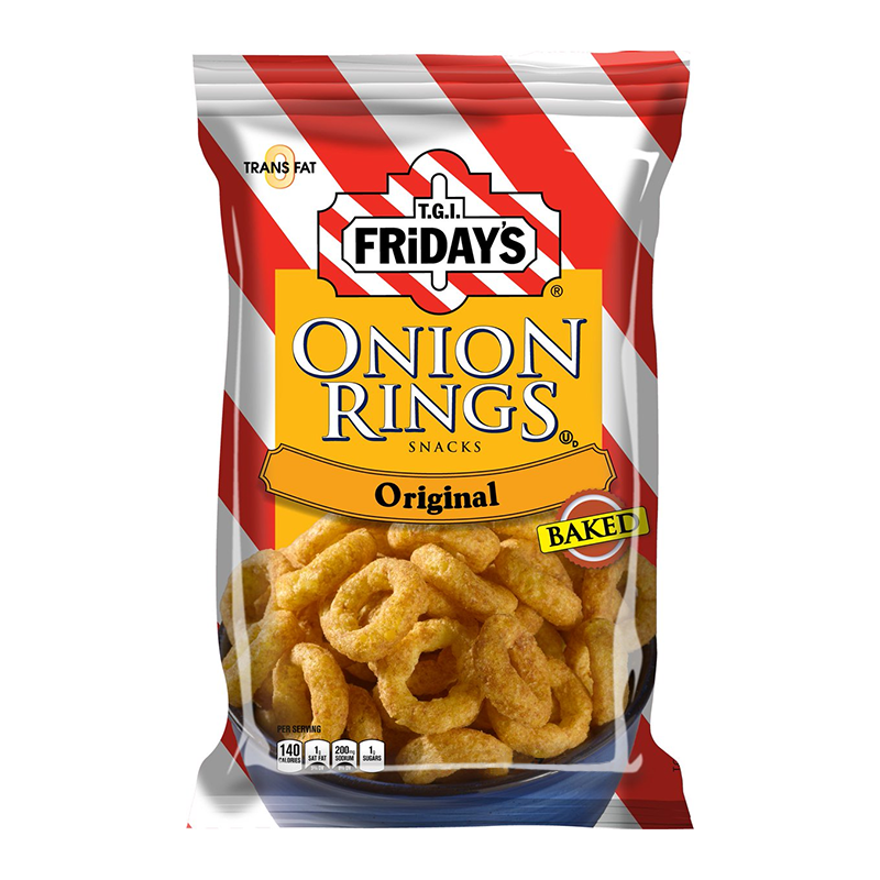 TGI Fridays Onion Rings Baked Snacks 2.75oz (80g)