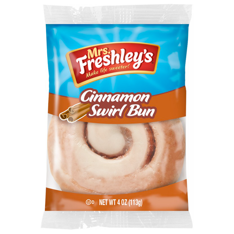 Mrs Freshley's Cinnamon Swirl Bun 4oz (113g)