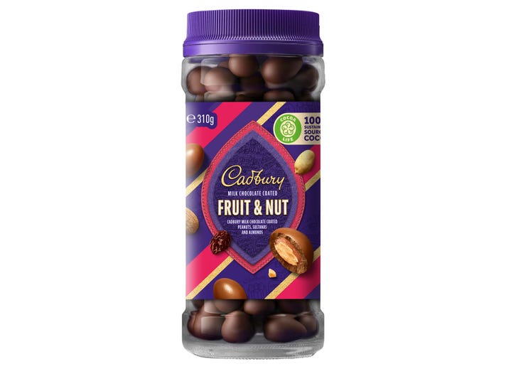 Cadbury Milk Chocolate Coated Fruit & Nut (310g) (Australia)