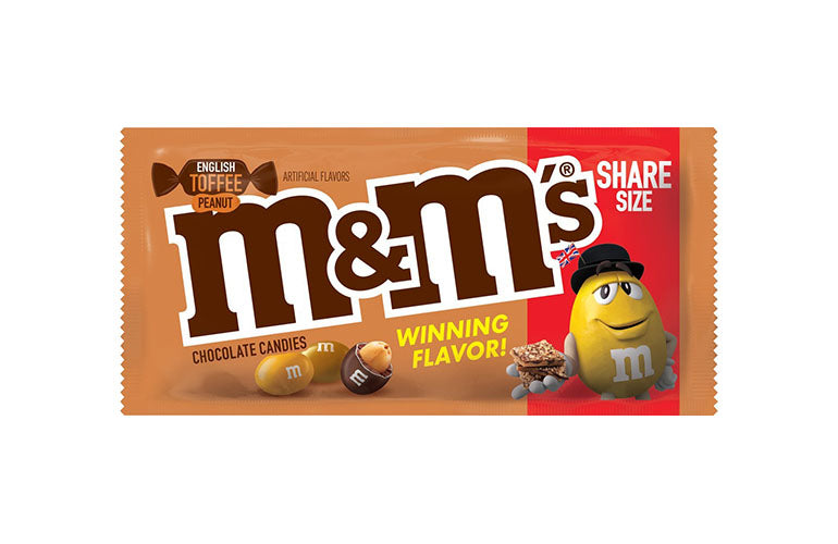 M&M's English Toffee Chocolate Sharing Size (92g) USA Import