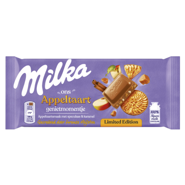 Milka Apple Pie Chocolate Bar 90g
