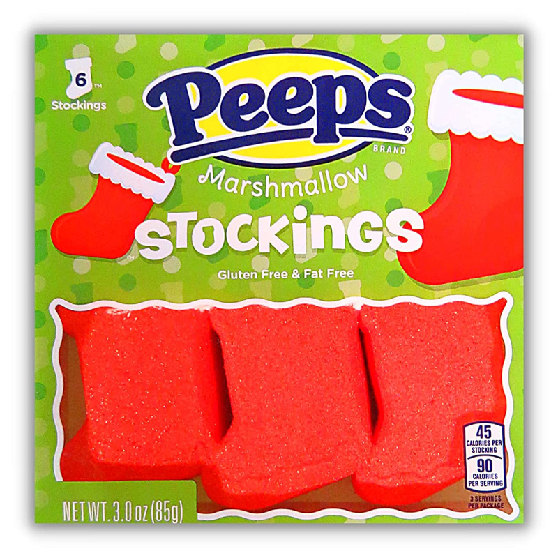 Peeps Marshmallow Stockings 6  Pack - 6oz (85g) [Christmas]