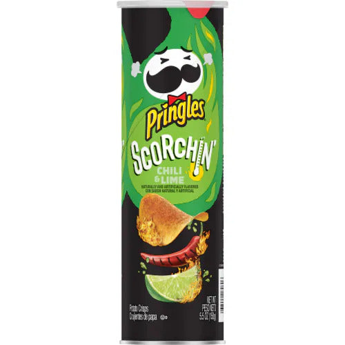 Pringles Scorchin’ Chilli & Lime (158g)