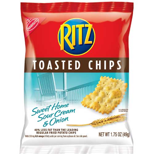 Ritz Toasted Chips Sweet Home Sour Cream & Onion 49g