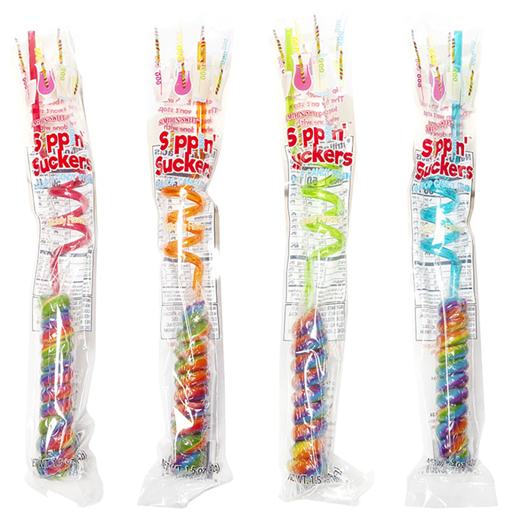 Sippin’ Suckers 42g - 1 Lollipop Candy Straw