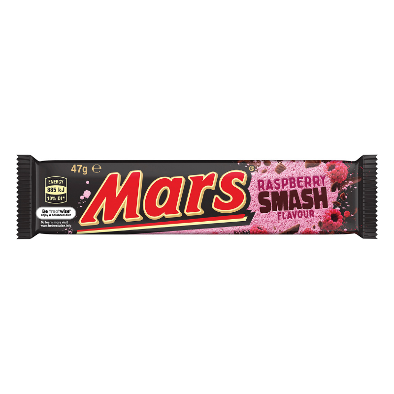 Mars Raspberry Smash Chocolate Bar 47g
