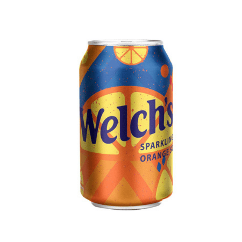 Welch’s Sparkling Orange Soda Can 355ml (Orange)