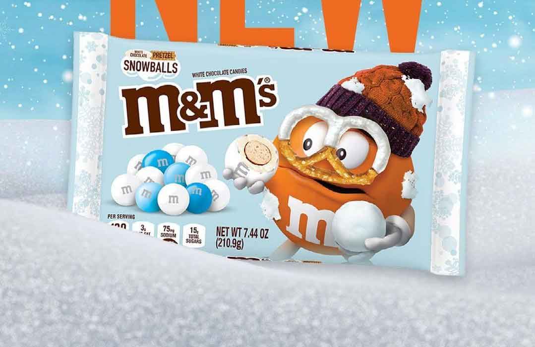 M&M’s White Chocolate Pretzel Snowballs 32g