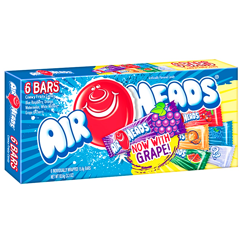 Airheads - 6 Bar Selection Box Theatre Box - 3.3oz (93.6g)
