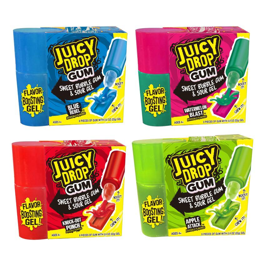 Juicy Drop Gum and Sour Gel Assorted Flavours  -  71g - Flavour chosen at Random