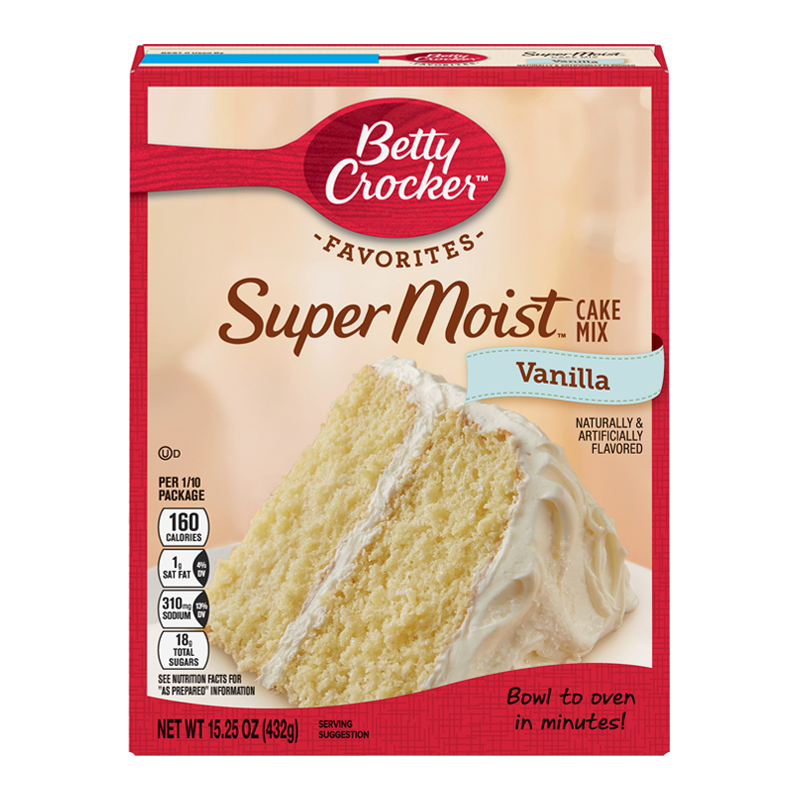 Betty Crocker Super Moist Vanilla Cake Mix - 15.25oz (432g)