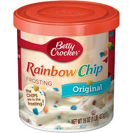 Betty Crocker Rich and Creamy Rainbow Chip Frosting 453g - Best before 17th April 2022