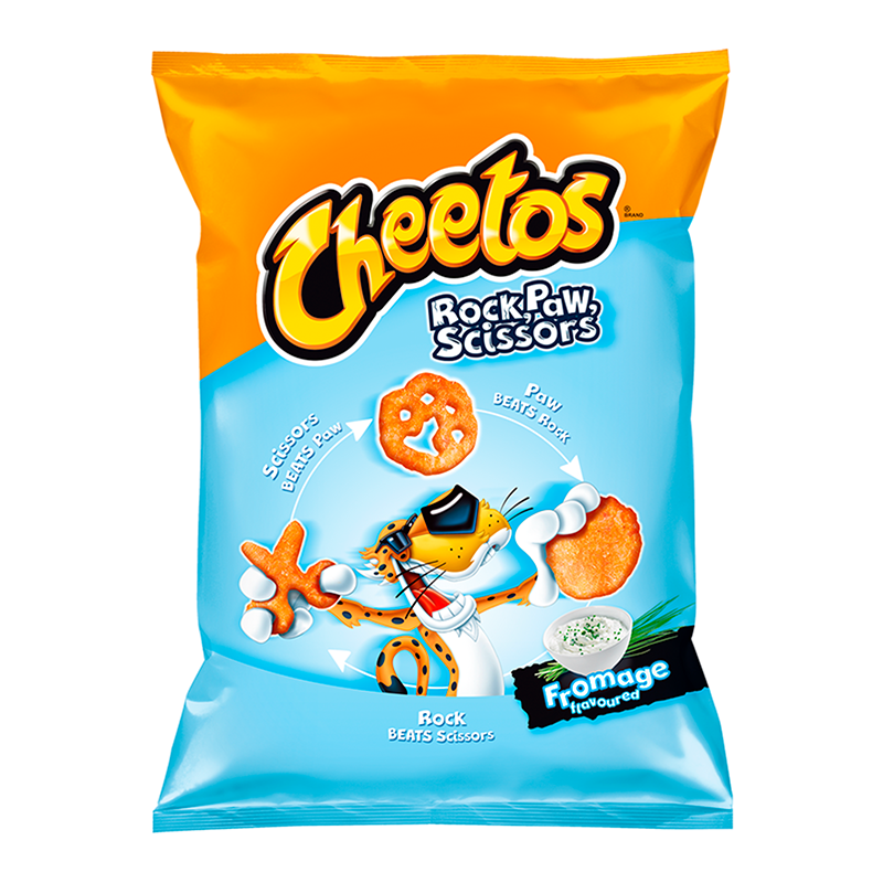 Frito Lay Cheetos Rock, Paw, Scissors Cheese - 85g (EU)